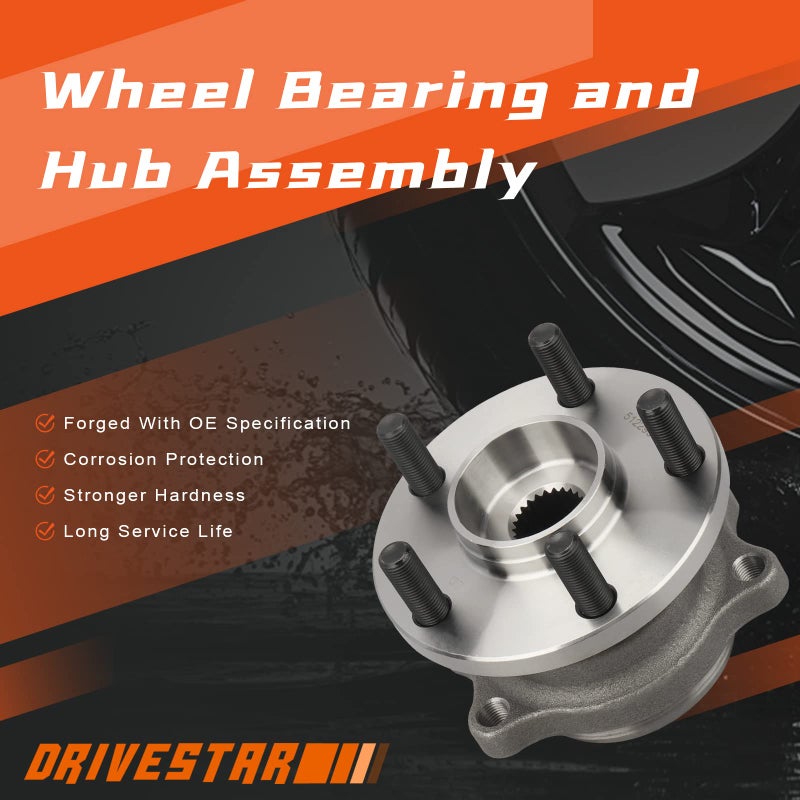 DRIVESTAR مجموعة محور العجلة الخلفية والمحمل DRIVESTAR 512293 لسيارات سوبارو ليجاسي 2005 06 07 08 2009 سوبارو أوتباك 2005-2009 (مشفّر ABS 5 مسامير) - Image 5